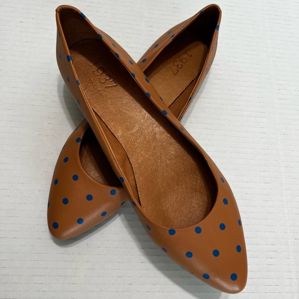 1973 Polka Dots - Leather flats